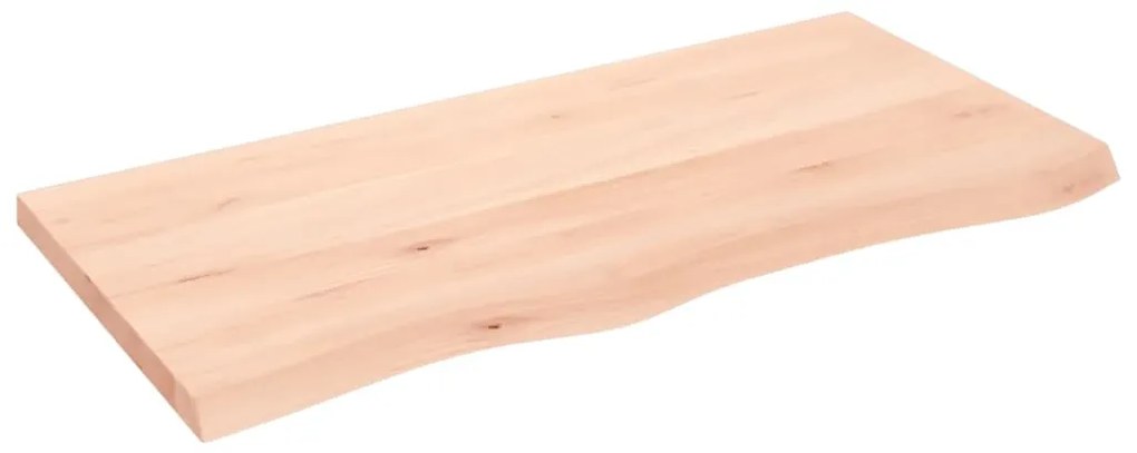 kezeletlen tömör fa fürdőszobai pult 100x50x(2-4) cm