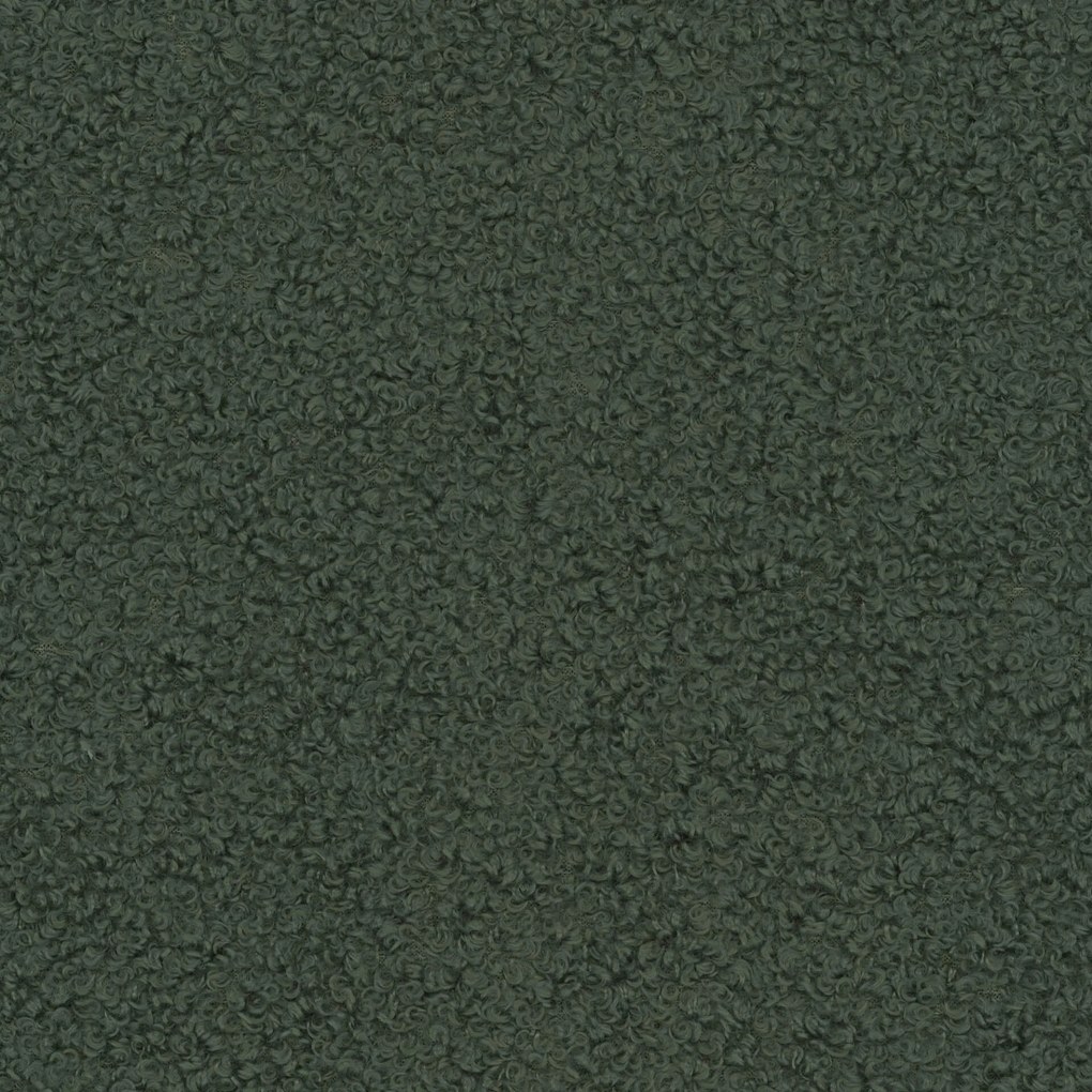Sötétzöld design fotel KOKEI, tölgy