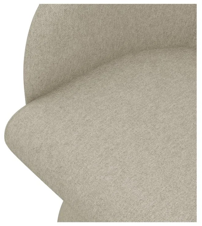 Bézs kárpitozott étkezőfotel Kanoa – Makamii