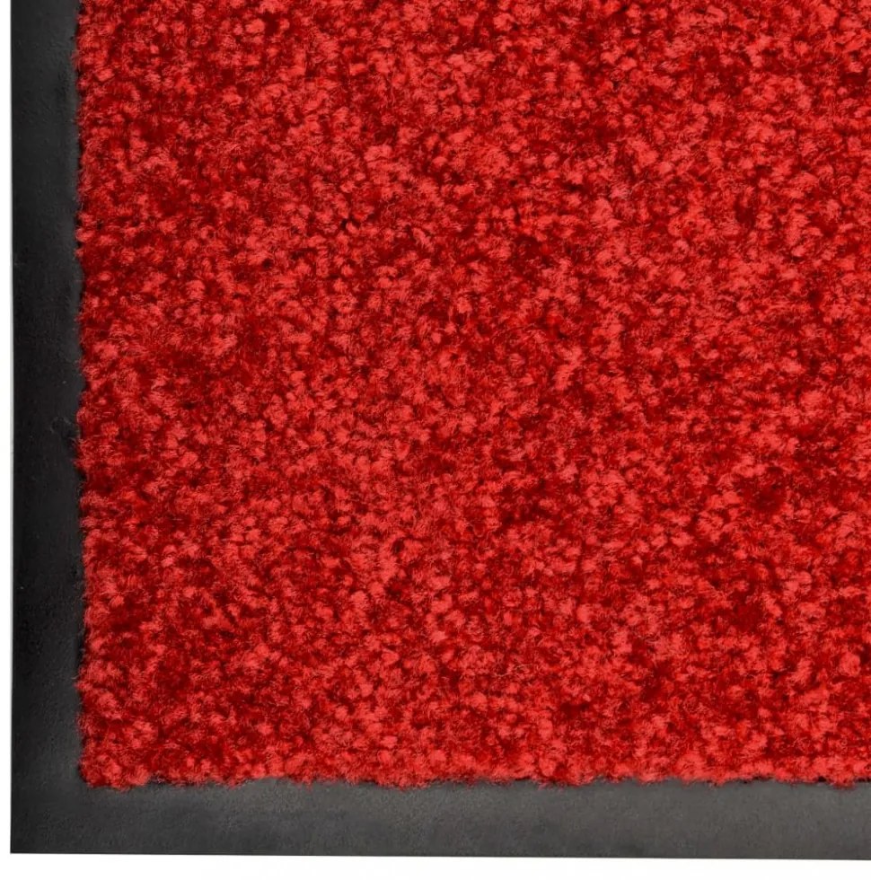 piros kimosható lábtörlő 60 x 180 cm