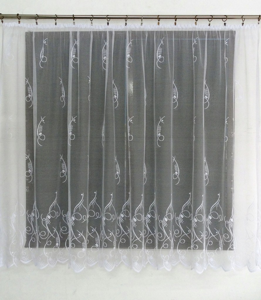 Mg Függöny 45/10 Fehér 250x160cm Kész Szalaggal M