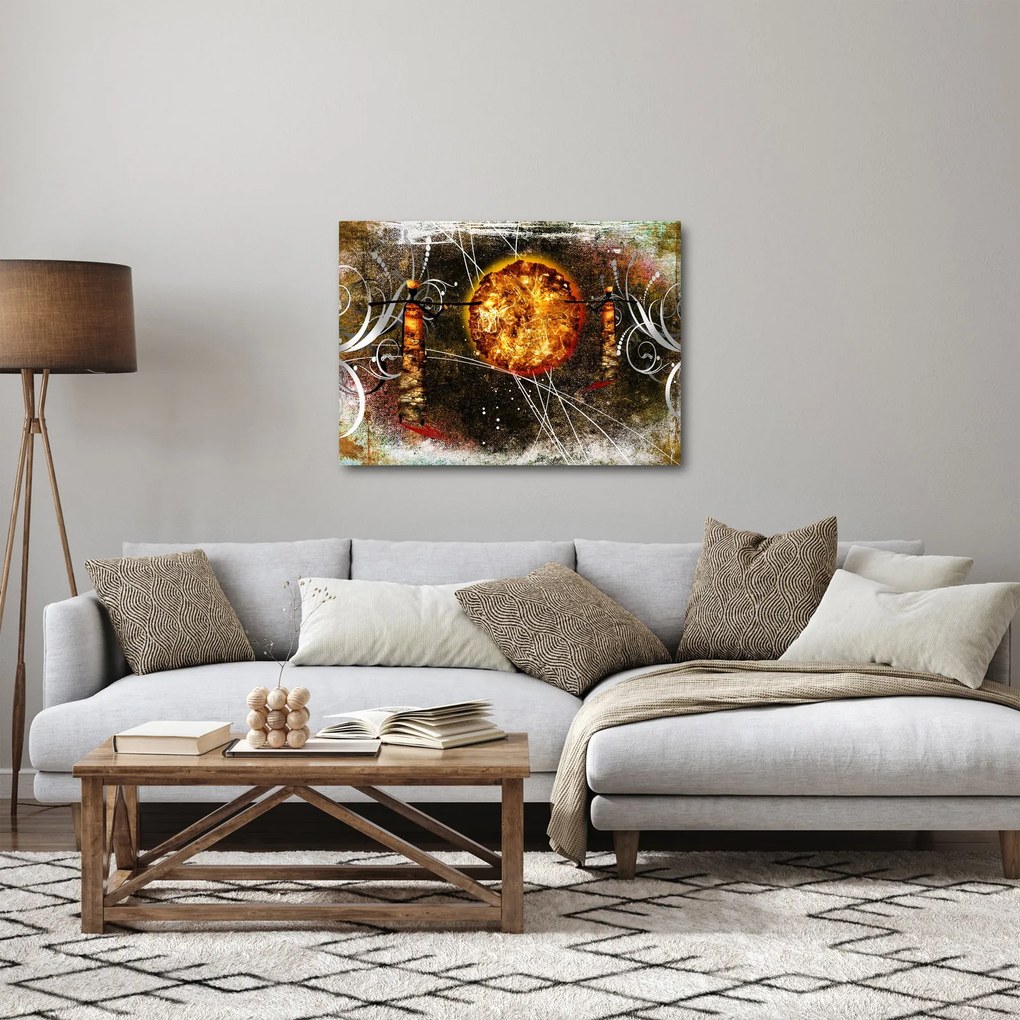 Egy őskori festmény képe (70x50 cm)