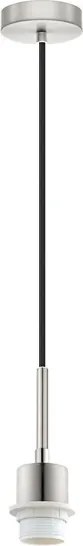 Brilagi - LED függőlámpa acélkábellel NUBILA 1xE27/60W/230V átm. 14 cm fekete/antracit