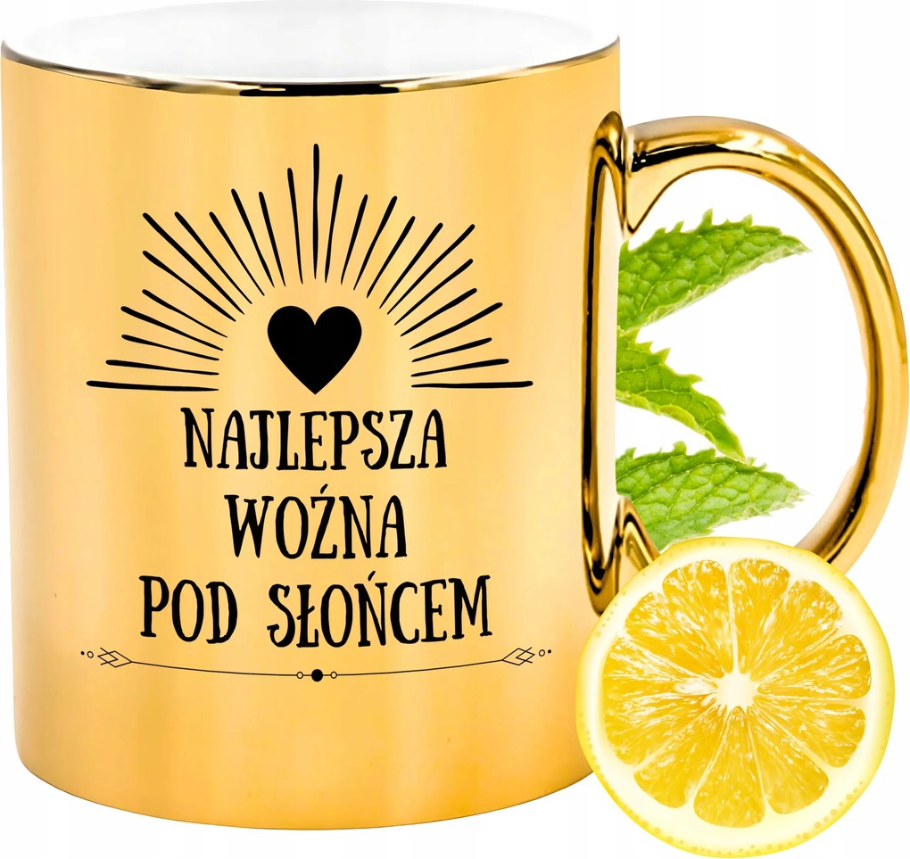 Prémium Arany Csillogó Bögre Gondnoknőnek Ajándék Nyomtatott Fotóval