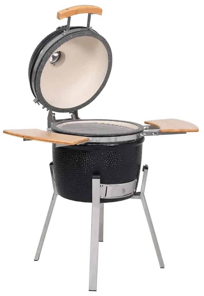 vidaXL Kamado Barbecue Grill Füstölő Kerámia 33 cm