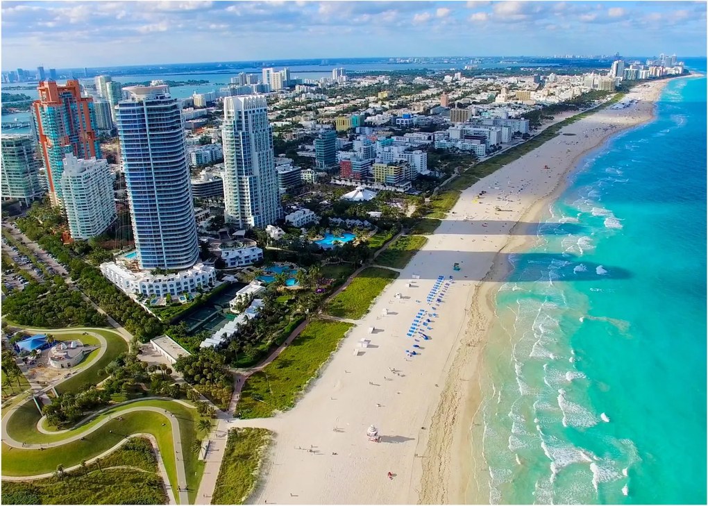 Kép - Miami, Florida (üvegen) (70x50 cm)