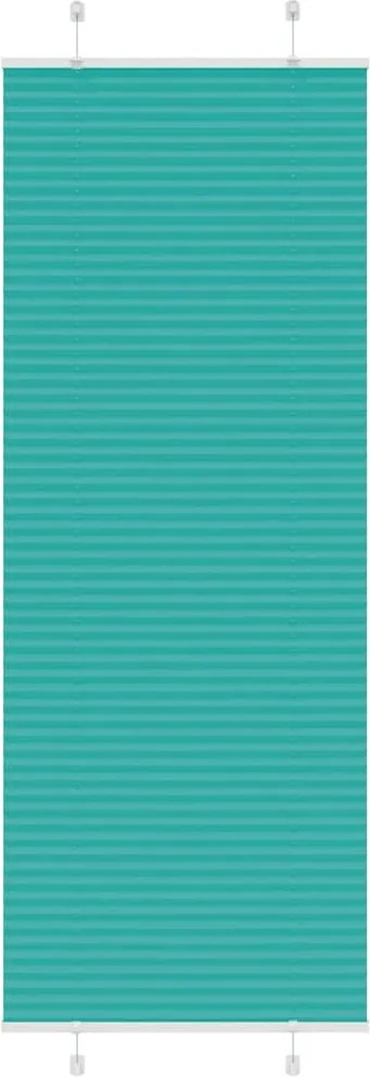 vidaXL pliszírozott redőny Benzinzöld 75x200 cm szövetszélesség