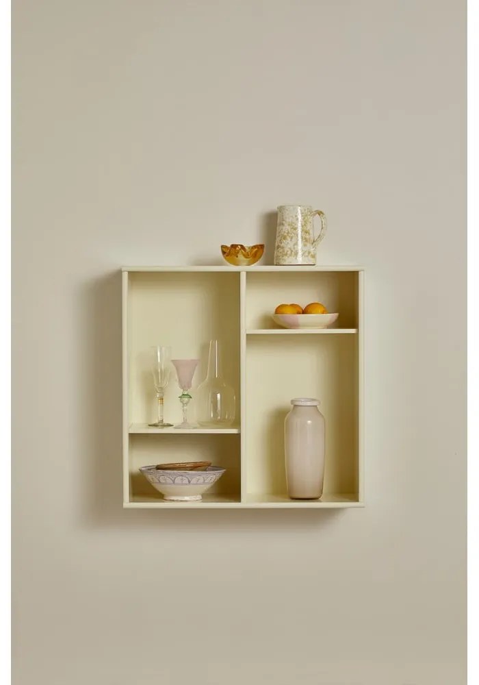 Világossárga függő könyvespolc 70x70 cm Mistral – Hammel Furniture