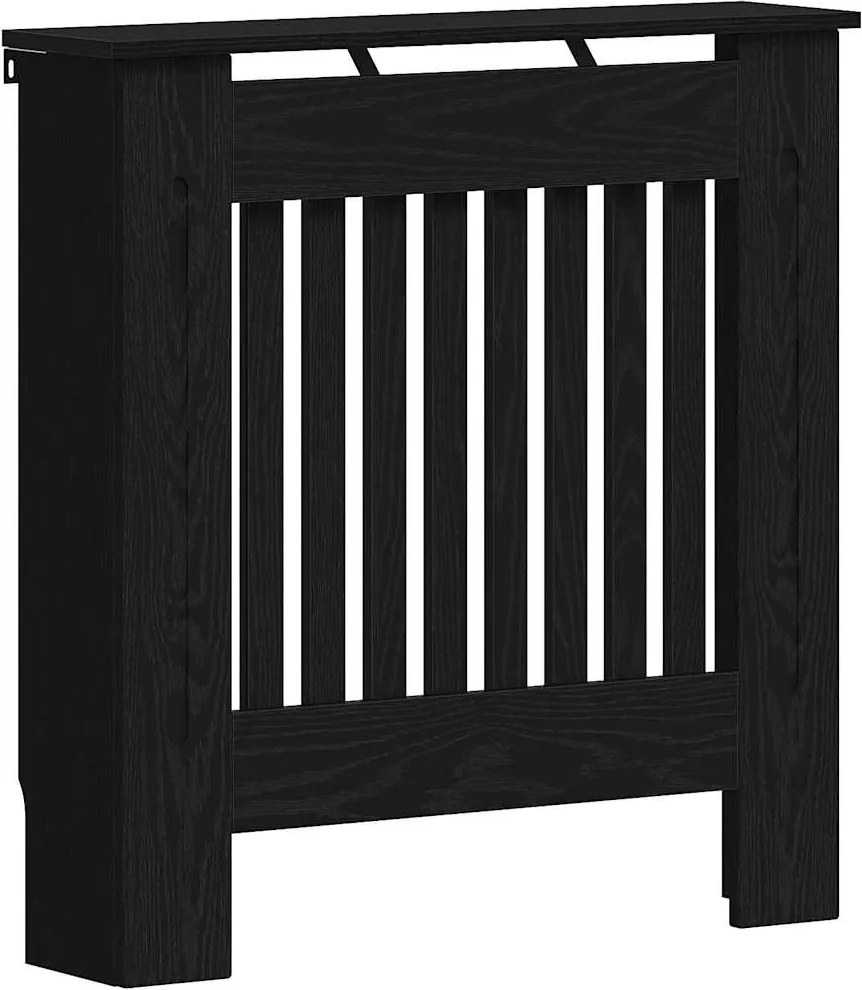 vidaXL Radiátor fedezék Fekete tölgy 78 x 19 x 81,5 cm Faanyag
