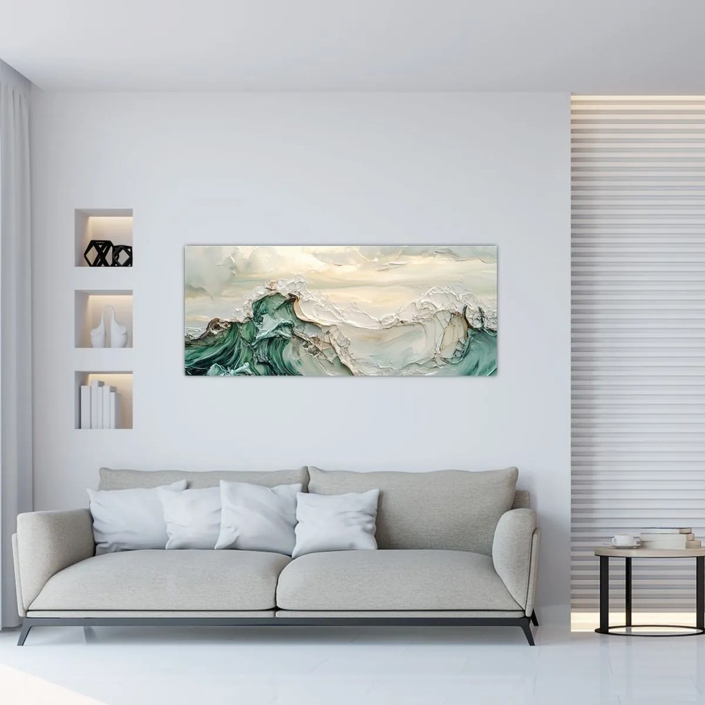 Kép - 3D tengeri absztrakció (120x50 cm)