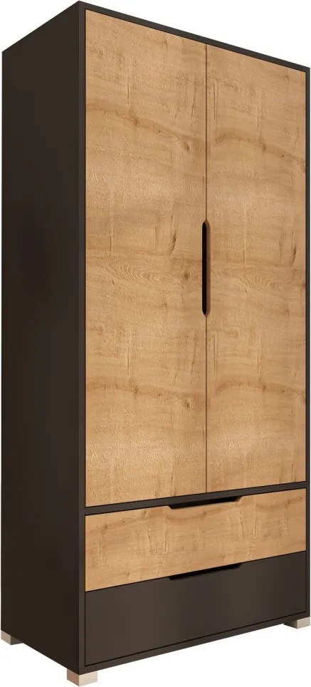 Flora 90 - Anthracite, Sapphire Oak