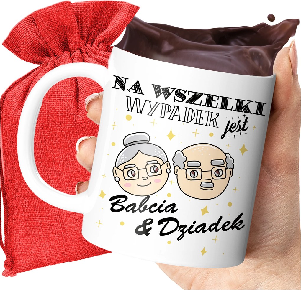 Nyomott Mintás Bögre A Biztonság Kedvéért Nagymama És Nagypapa Szuper Ajándék