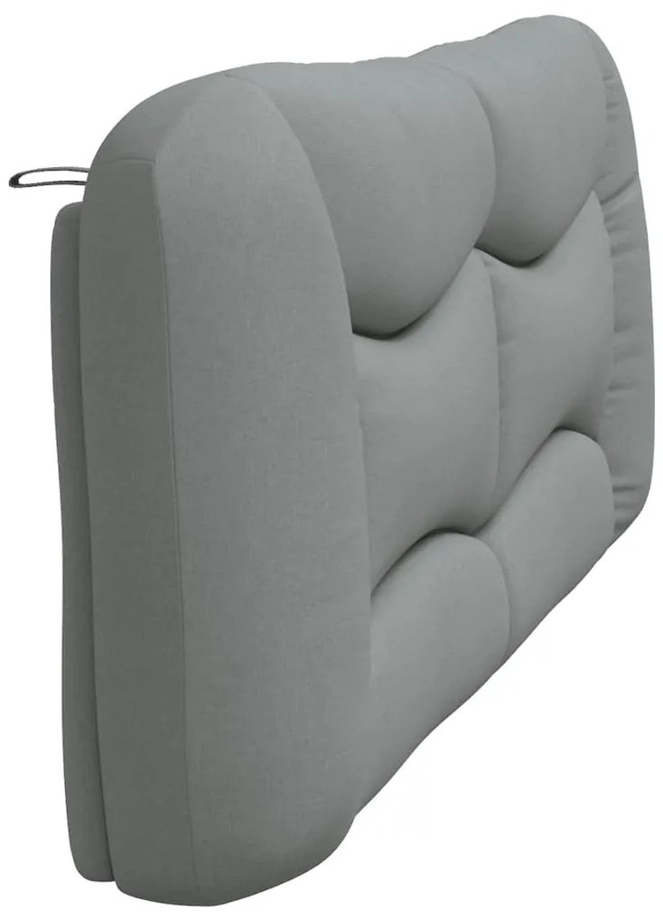 világosszürke szövet fejtámla párna Hvar 200 cm