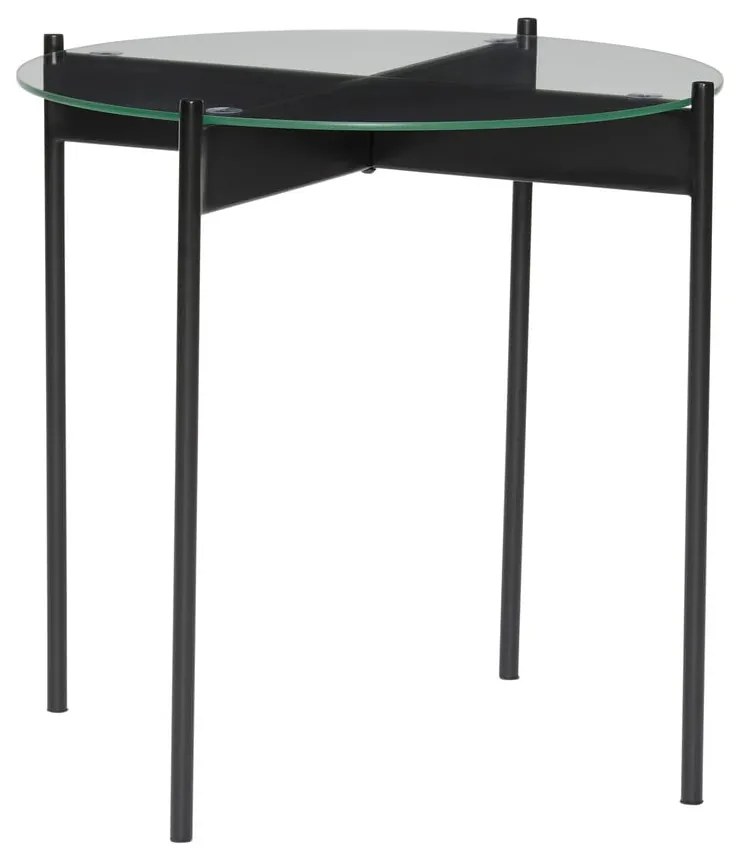 Kerek tárolóasztal üveg asztallappal ø 45 cm Beam – Hübsch