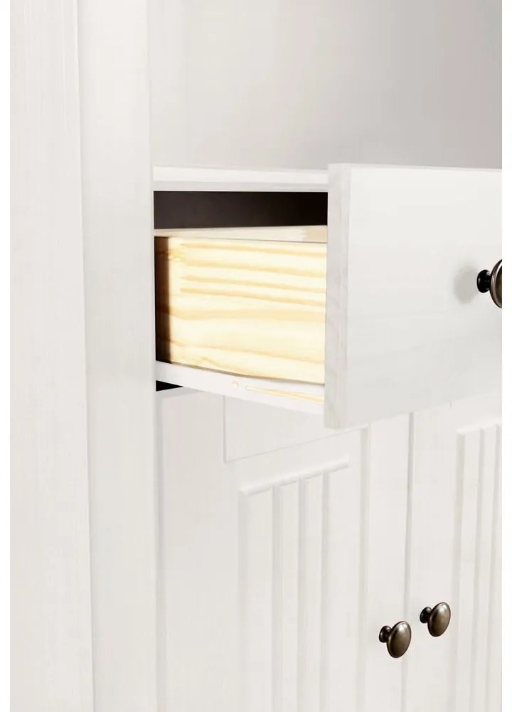 Fehér borovi fenyő könyvespolc 181x31 cm Mille – Støraa