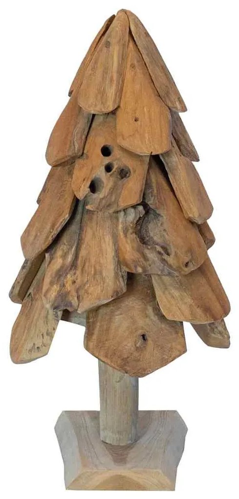 Karácsonyfa állvánnyal Barna 60 cm Tömör tíkfa