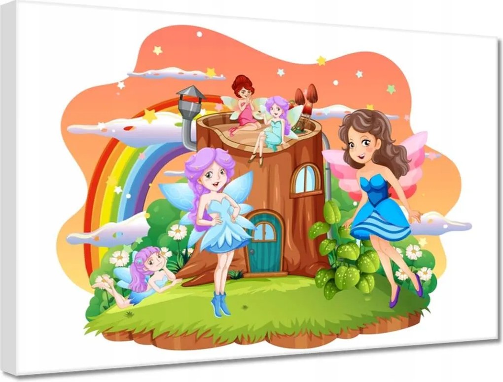 Vászonkép 30x20 Tündérek egy varázslatos világban