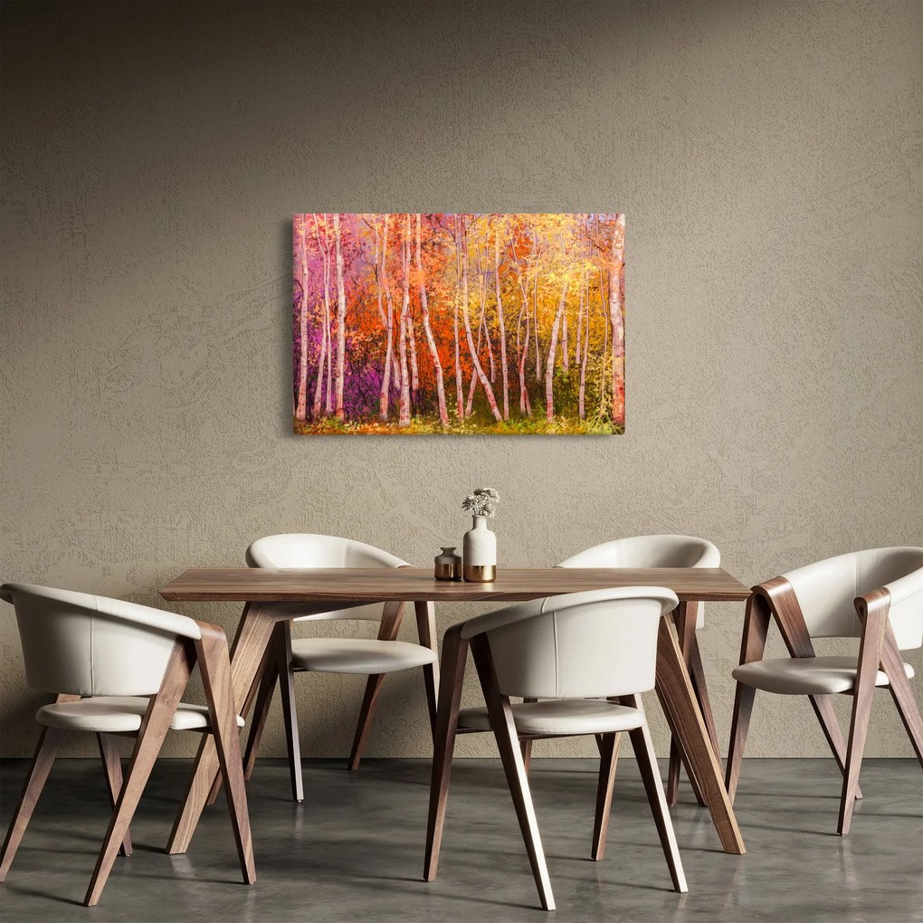 Egy kép egy színes erdőről (90x60 cm)