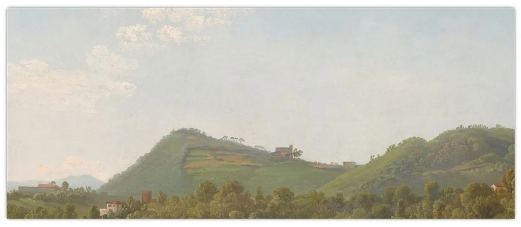 Kép - Simon Denis,  View Near Naples, reprodukciók (120x50 cm)