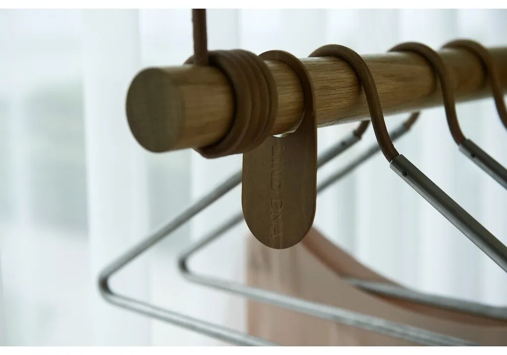 Natúr színű tölgyfa fali fogas 80 cm Swing M – LIND DNA