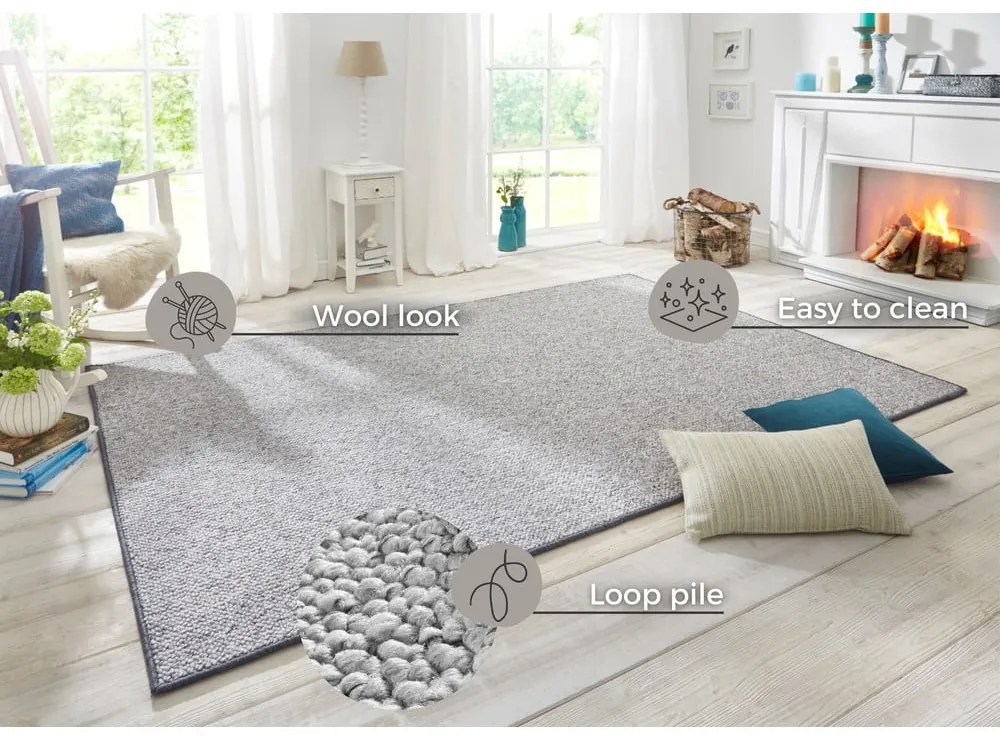 Szürke szőnyeg 200x300 cm Wolly – BT Carpet