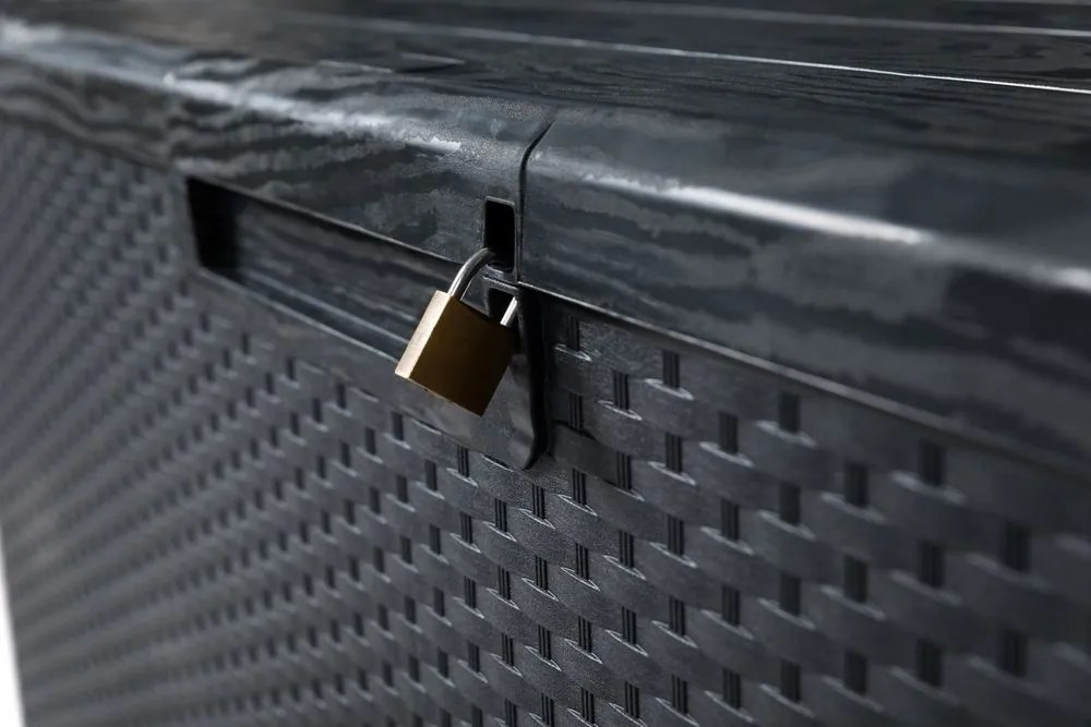 PORTOFINO Kerti műanyag láda 340 L grafit