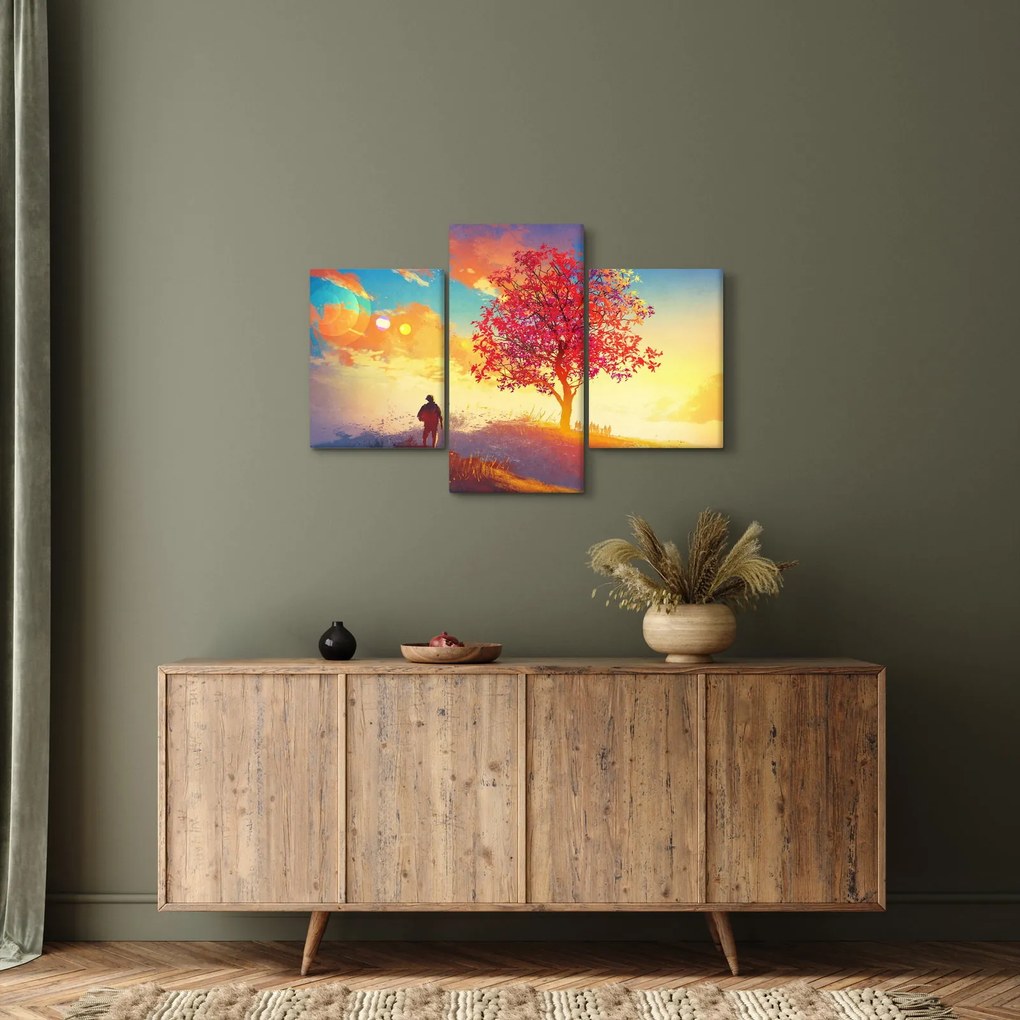 Egy fa képe a dombon (90x60 cm)