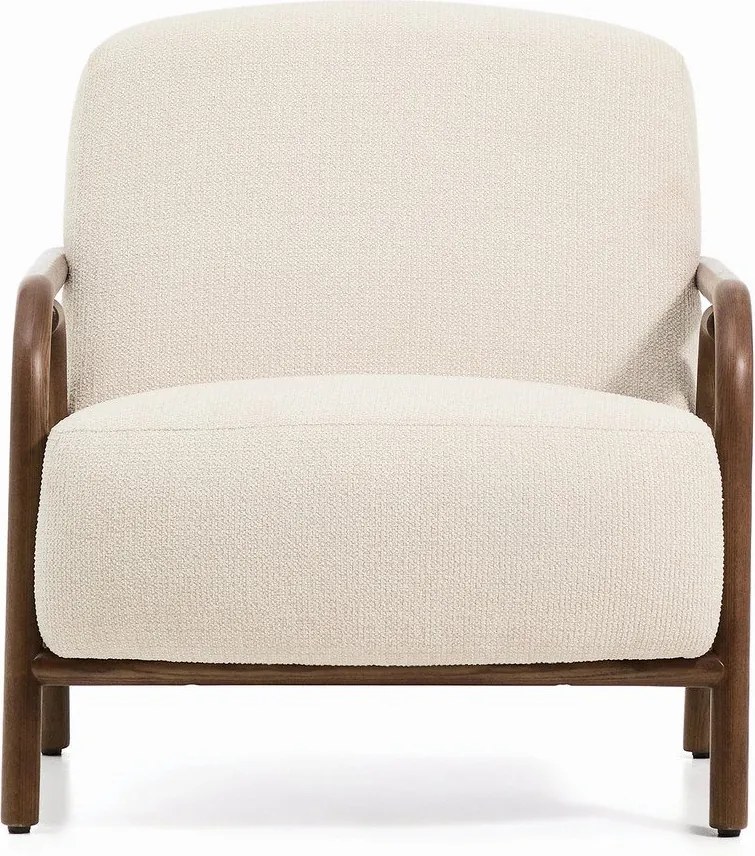 Bézs zsenília fotel Sylo – Kave Home