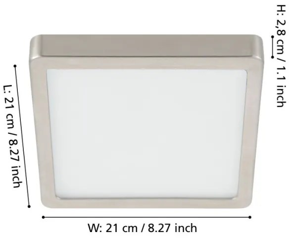 Eglo 900594 - LED dimmelhető mennyezeti lámpatest FUEVA LED/17W/230V króm