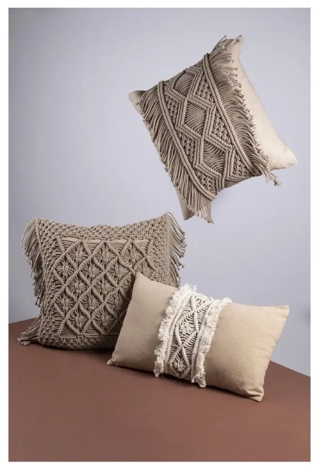 Textil díszpárna 45x45 cm Macrame – VDE Tivoli 1996