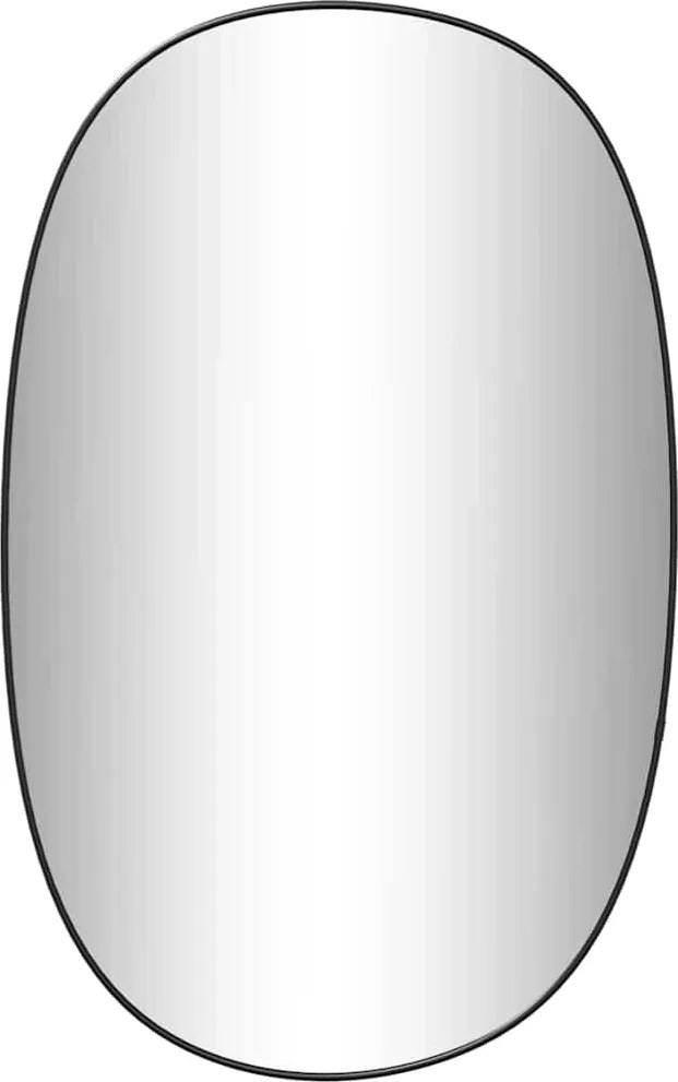 vidaXL fekete falitükör 70x45 cm