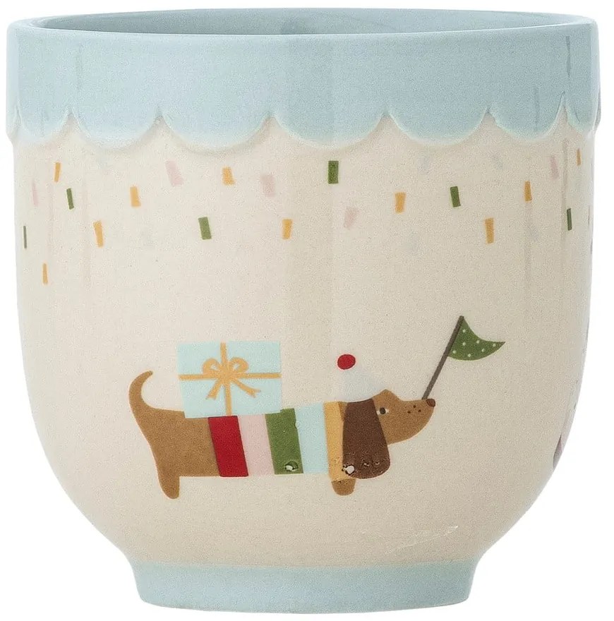 Kék-krémszínű kőedény gyerek bögre 150 ml Celebrate – Bloomingville Mini