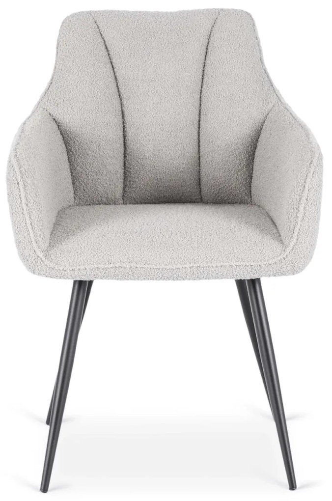 Krzesło NAWARA Szare Boucle