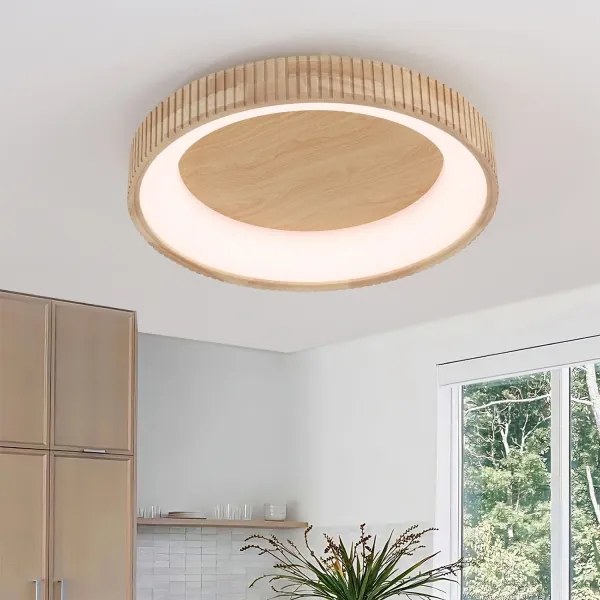Brilagi - FALCON WOOD MODERN mennyezeti LED lámpa LED/40W/230V átm. 60 cm fa