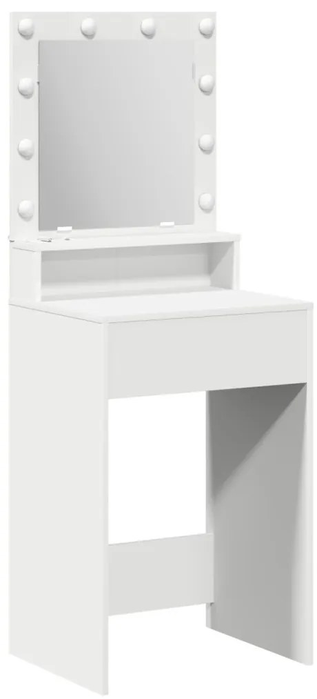 LED-es sminktükör fehér 50x41x135 cm
