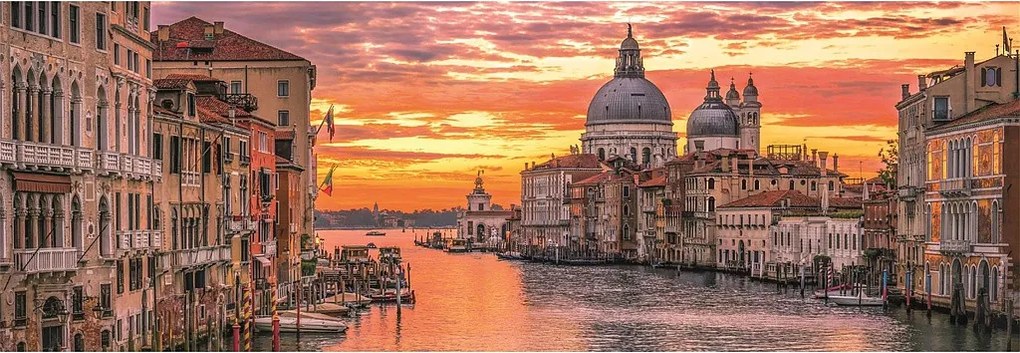 Olaszország Canal Grande 1000 db-os panoráma Compact puzzle Clementoni