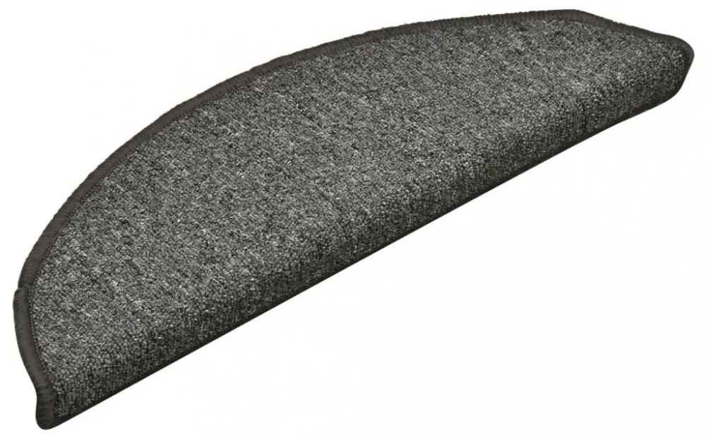 15 db sötétszürke lépcsőszőnyeg 56 x 17 x 3 cm