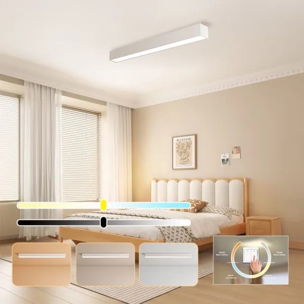 Immax NEO 07258L - LED Dimmelhető lámpa LUNGO 29W/230V Wi-Fi Tuya fehér + távirányító