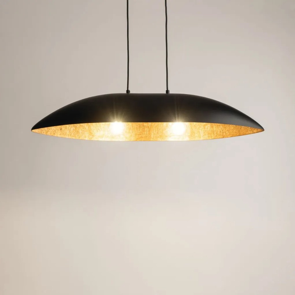SIGMA LIGHTING 40635 GONDOLA Modern Függesztett Lámpa Fekete, Réz E27 IP20