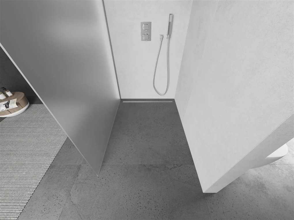 Mexen Kioto Walk-In Zuhanyfal 80 x 200 cm, szatén 8 mm, króm - 800-080-101-01-3 Walk-In Zuhanyfal