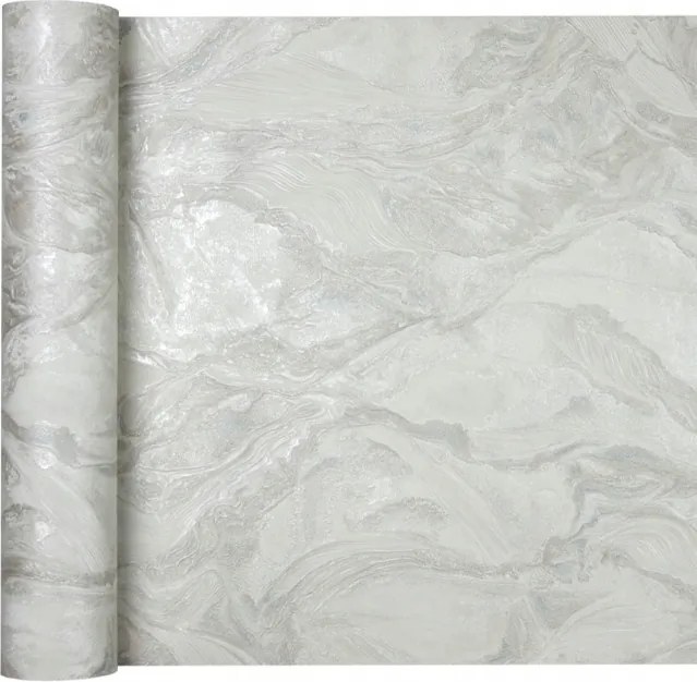 Fali tapéta világos Márvány Kő Szerkezet Bézs Ecru Félfényes