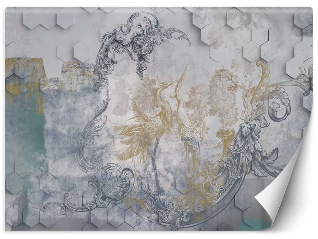 Gario Fotótapéta Szürke madarak Anyag: Vlies, Méret: 400 x 280 cm