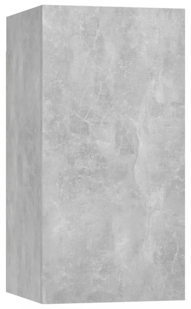 2 db betonszürke szerelt fa TV-szekrény 30,5 x 30 x 60 cm