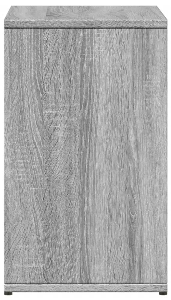 2 db szürke sonoma színű szerelt fa kisasztal 50x30x50 cm