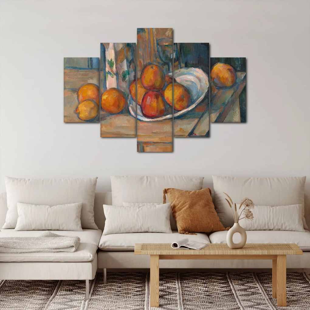 Kép - Paul Cézanne, Still Life with Milk Jug and Fruit, reprodukciók (150x105 cm)