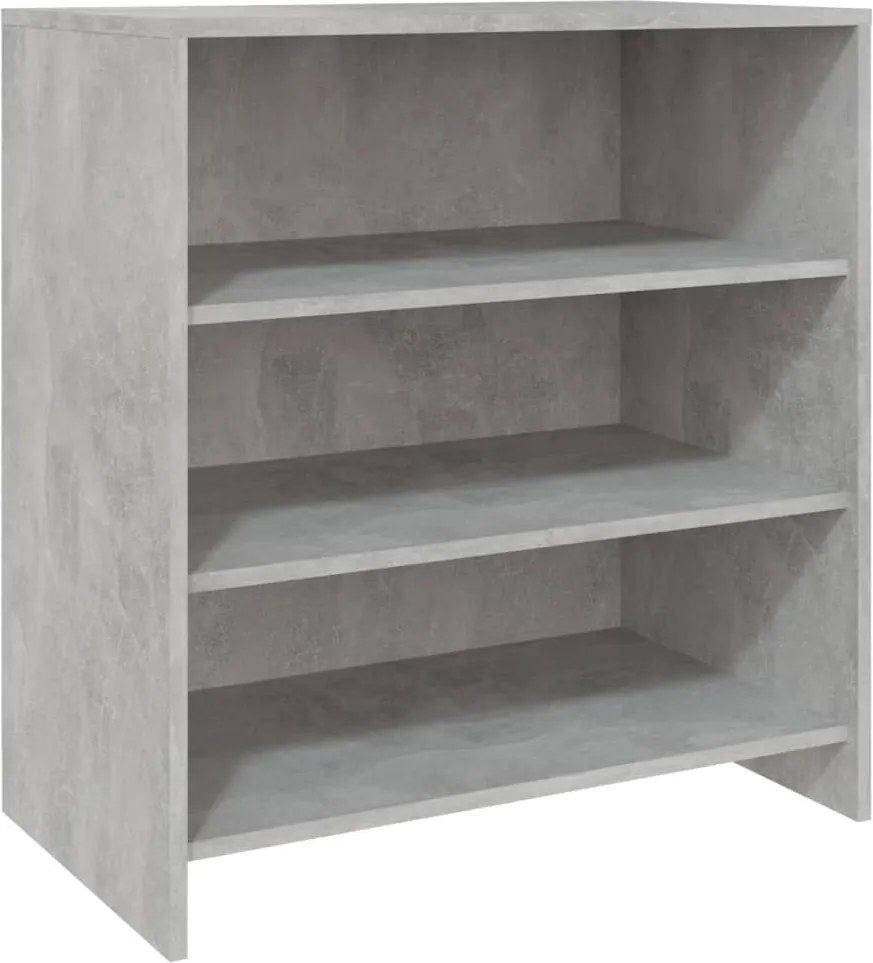 vidaXL betonszürke szerelt fa tálalószekrény 70x40,5x75 cm