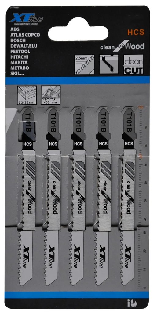 XTLINE Egyenes élű fűrészlapok | HCS, 75 mm 10 Tpi (1db/5db)