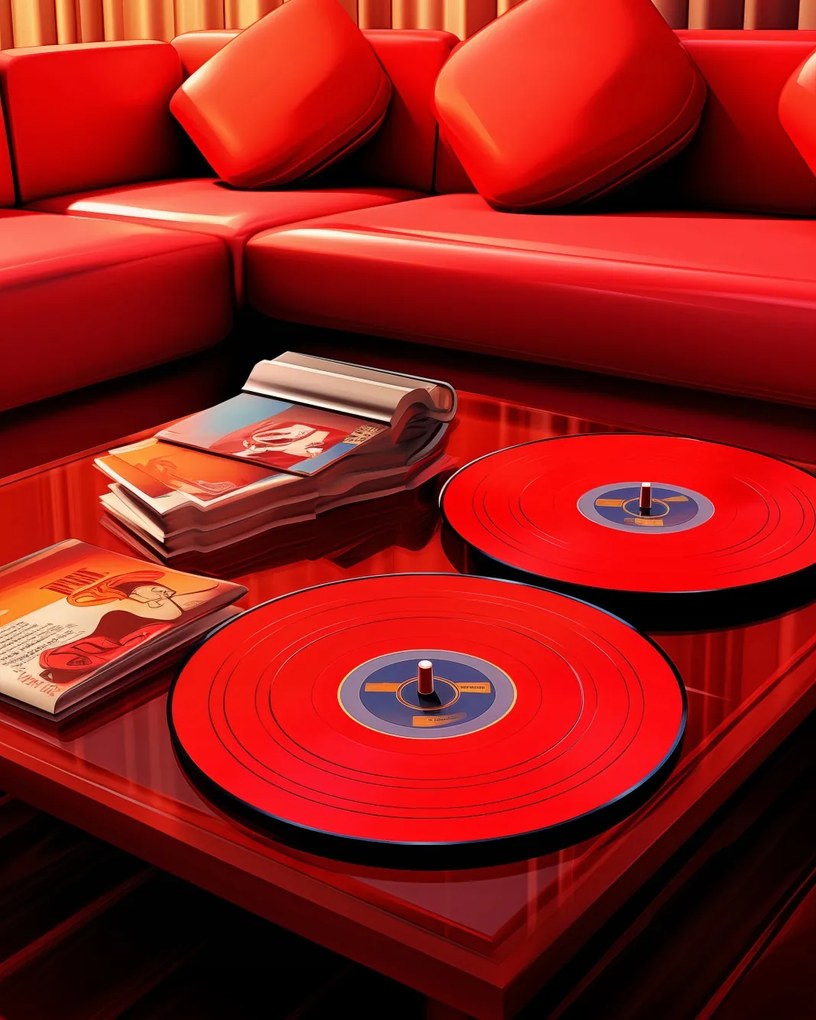 Poszter 40x50cm Piros Nappali Vibráció