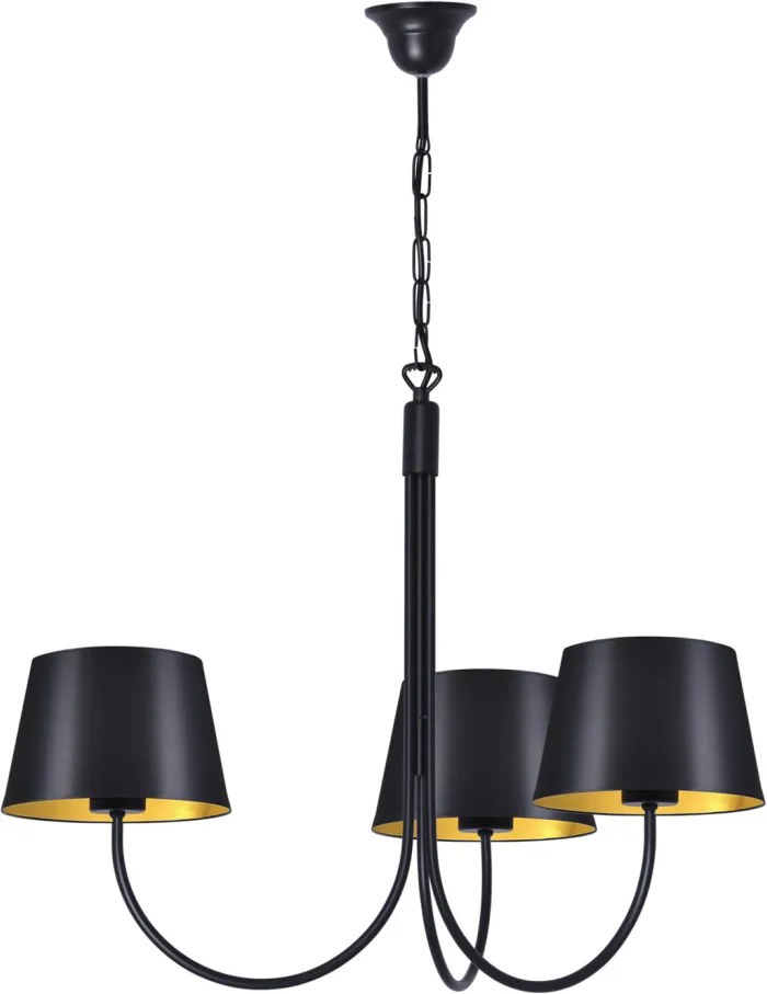 KAJA K-4335 SASTO Modern Csillár Fekete E27 IP20