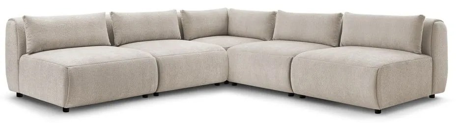 Bézs sarokkanapé (variálható) Jeanne – Bobochic Paris